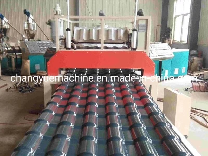 Plastic ASA PVC Recycled Corrugated Roof Tile Sheet Extrusion Making Machine