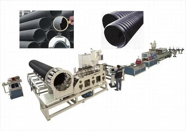 HDPE Spirally Wound Pipe Extrusion Line with Double Hollowness Wall