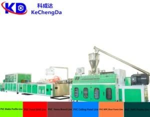 Plastic Sjsz51/65 PE WPC Decking Board Profile Extrusion MachineProduction Line