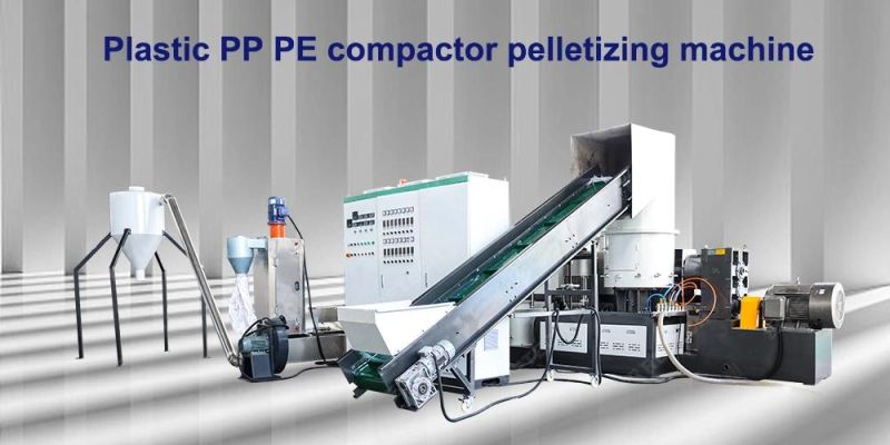 Granulating Line LDPE HDPE PP PS Plastic Film Recycling Water Ring Die Face Pelletizer