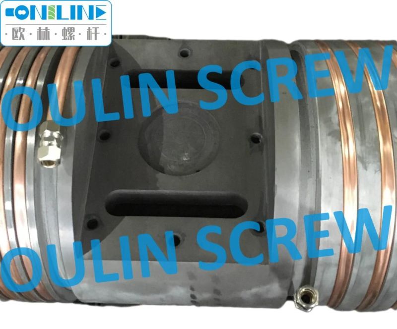 Supply Oil Cooling Bausano 125mm Twin Parallel Screw and Cylinder for Recycled PVC Granulation