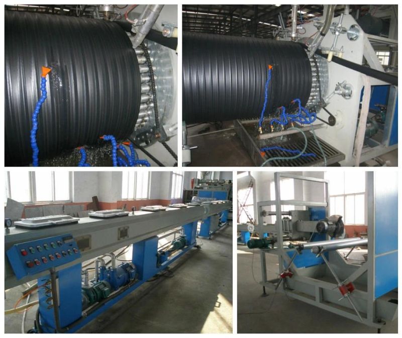 HDPE Plastic Steel Winding Pipe Machine Extrusion Line