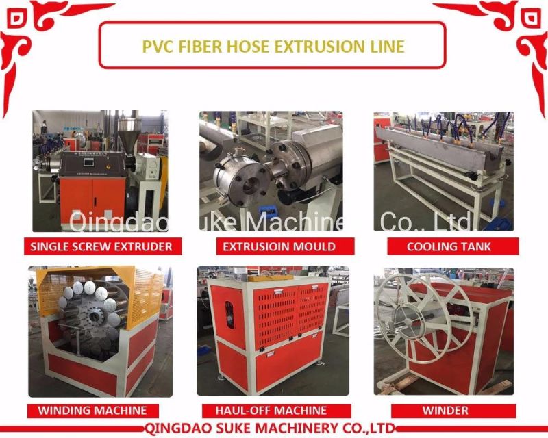 PVC Fiber Reinforced Braided Garden Hose Extrusion Making Machine with CE, ISO