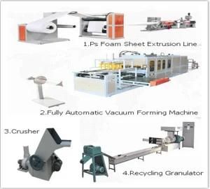 Automatic Plastic Polystyrene Trays Machine