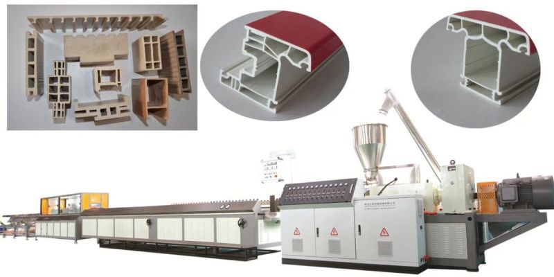 PVC WPC Wood Lumber Plastic Composite Door Board Panel Extruder Making Machine