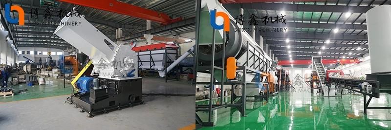 PP PE PS Pet Big Lump Crusher Waste Plastic and Rubber Industry Heavy Granulator Plastic Bottle Pipes Agricultural Film Drum Plastic Grinder Shredder Machine