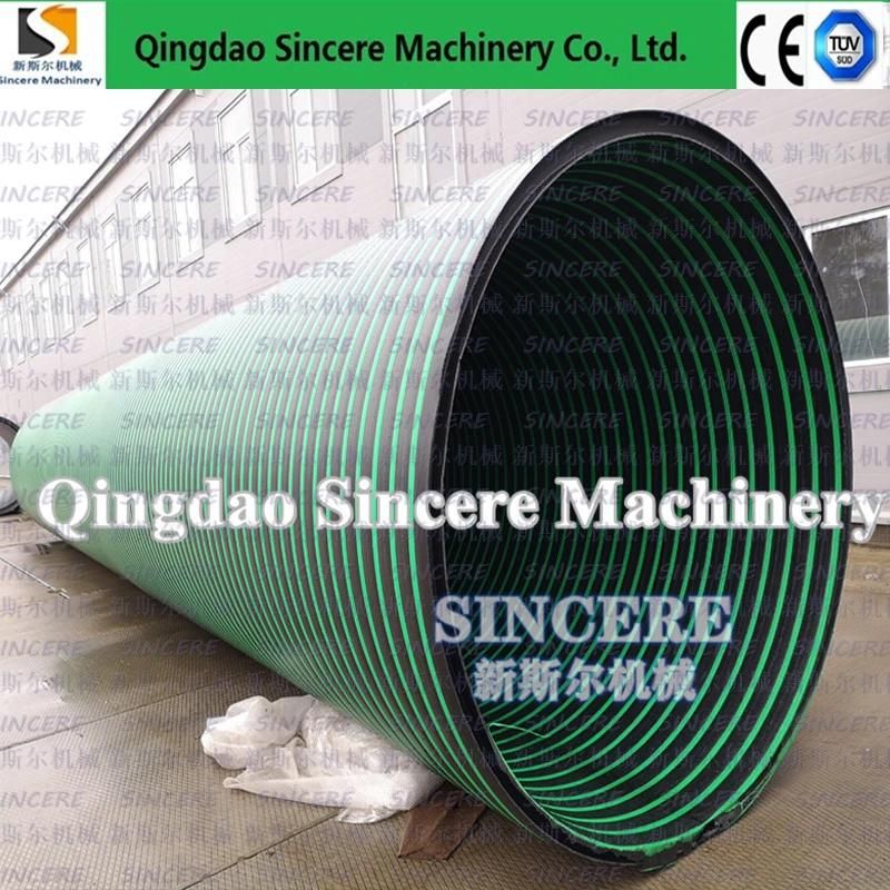Spirally Wound Plastic HDPE Gravity Buoy Pipe Extrusion Production Line