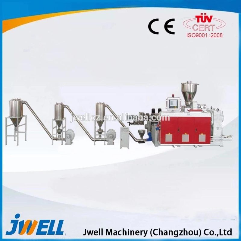 Jwell Special Designed Screw and Barrel Plastic Extrusion Lines for Wood Plastic Products Making Machine