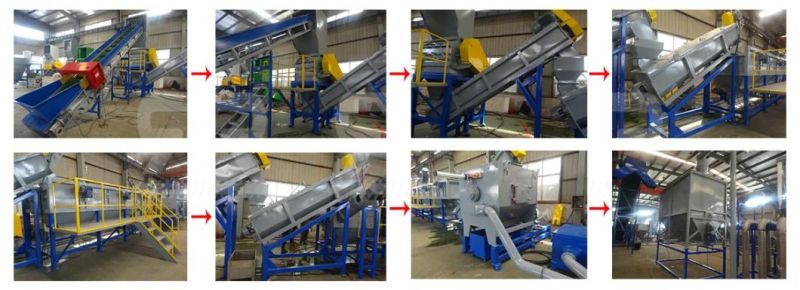 High Capacity Plastic Recycling Plant Waste HDPE Bottle Washing Machine