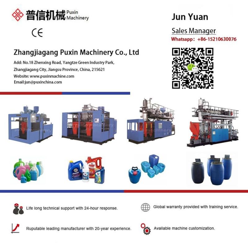 China Barrel Container Bottle Mannequin Blow Molding Machine