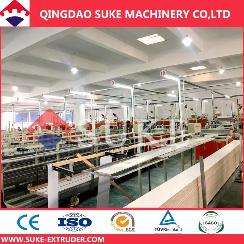 PVC Ceiling Panel Extrusion Line/Plastic Machine/Cutting Machine/PVC Ceiling Making Machine