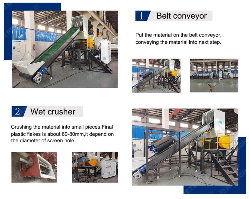 Plastic Washing Plant PP PE Film and Shopping Bag Recycling Machine