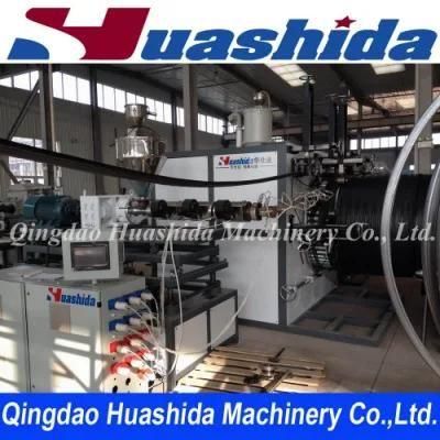 Plastic Corrugated Pipe Extruder HDPE Steel Reinforced Pipe Extrusion Line