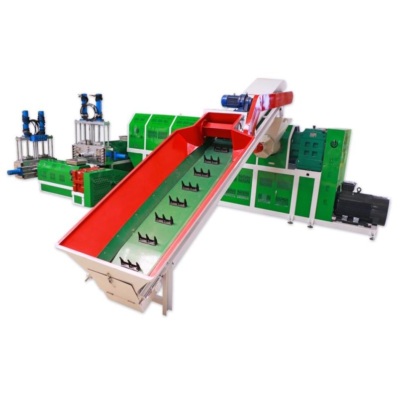 Plastic Recycling Granulation Production Machine Line for Ton Bag Woven Bag Consume Power with Automatic Feeding System Machinery