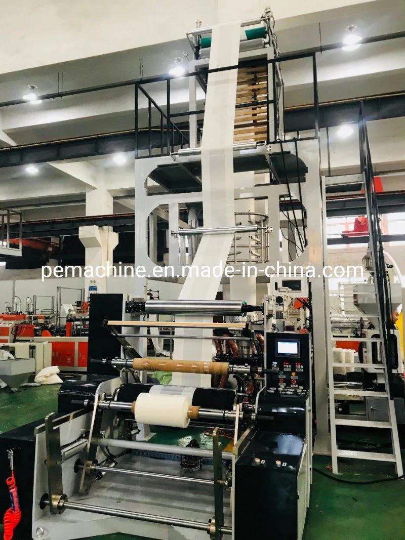 Biodegradable HDPE LDPE Plastic Shopping Bag Film Blowing Machine