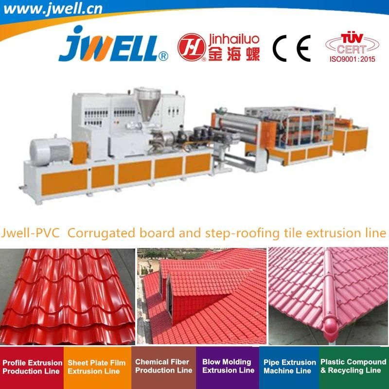 Jwell-PVC Plastic Corrugated Board and Step-Roofing Tile Recycling Making Extrusion Machine