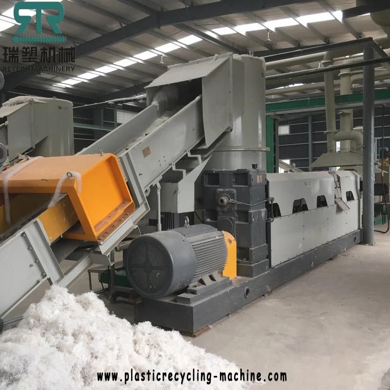 High Density HDPE/Low Density LDPE Film/EPS Foam Recycling Pelletizing Machine