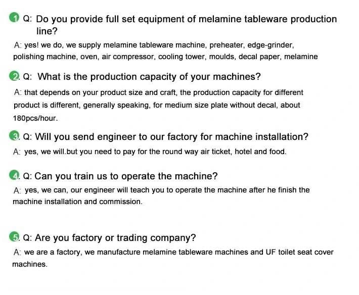 Automatic 200 Ton Double Color Melamine Tableware Thermoforming Machine