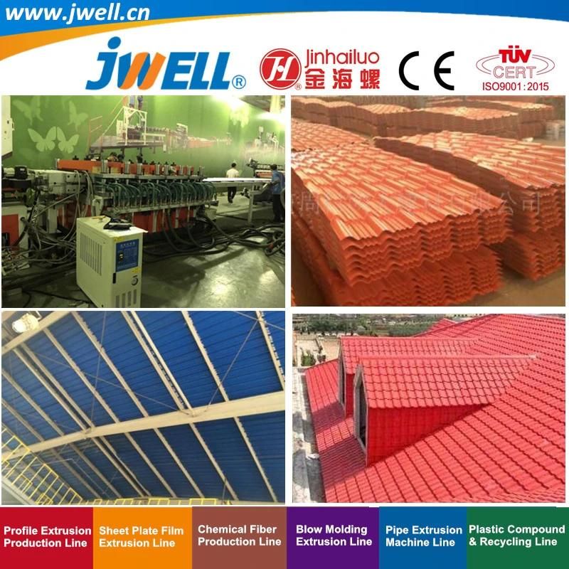 Jwell-PVC Plastic Corrugated Board and Step-Roofing Tile Recycling Making Extrusion Machine