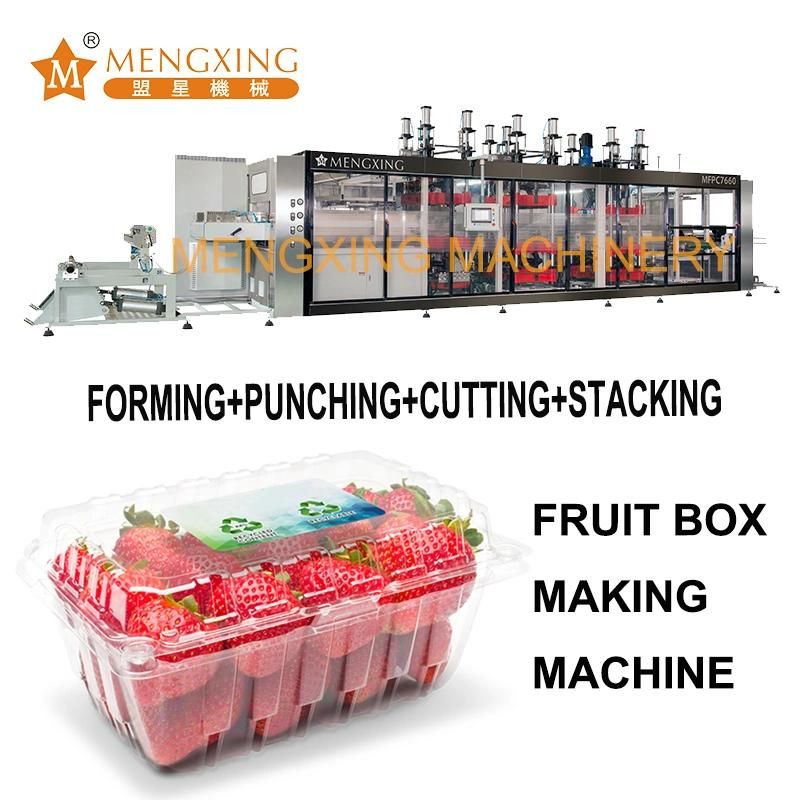 PP/PVC/Pet Automatic Disposable Plate/ Tray/ Pan/ Box/ Lid/ Container Plastic Thermoforming Machine Tray Making Machine Plastic Processing Machine