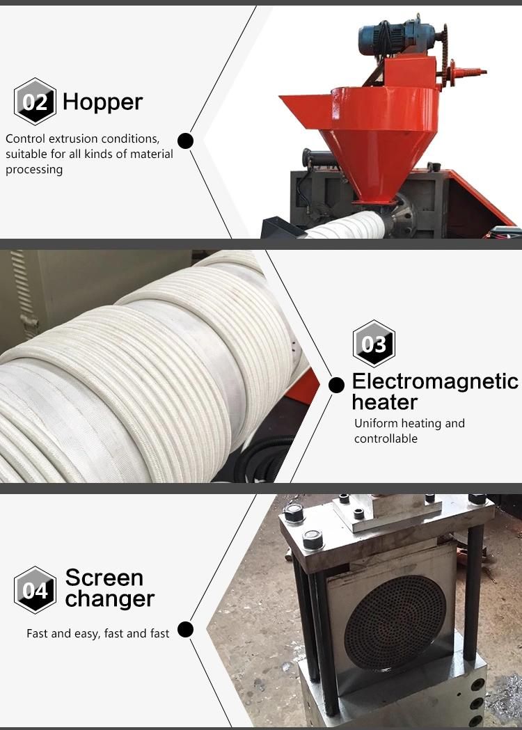 Double Stages Plastic Recycling Machine Flakes Air-Cooled Eager