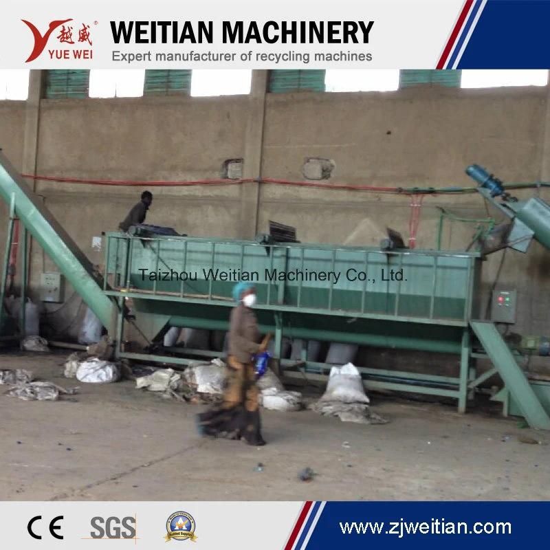 Waste Plastic Pet Bottle Flake/Drum/Pallet/PE/PP/HDPE/LDPE/Rubber/PVC Pipe/PE Film/Nylon Jumbo Woven Bags/Garbage Recycling Plant Washing Machine Line Plant