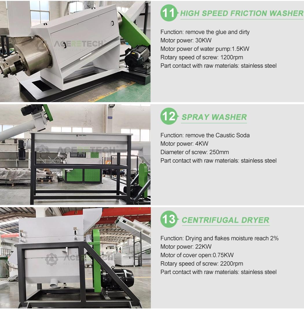 High Quality Pet Water Bottles Recycling Washing Machine