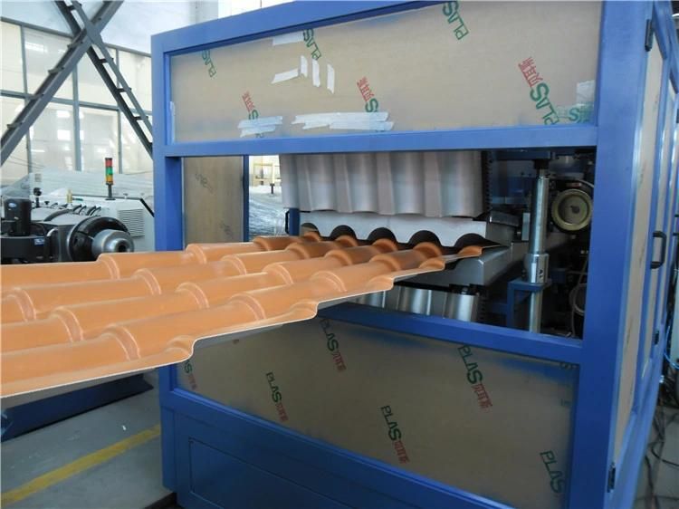 Convenient and Quick Automation PVC Plastic Glazed Roof Tile Extrusion Line