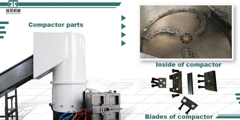 CE Standard Plastic Bag Granulator Machine Waste PP PE LDPE HDPE Film Compactor Pelletizing Line