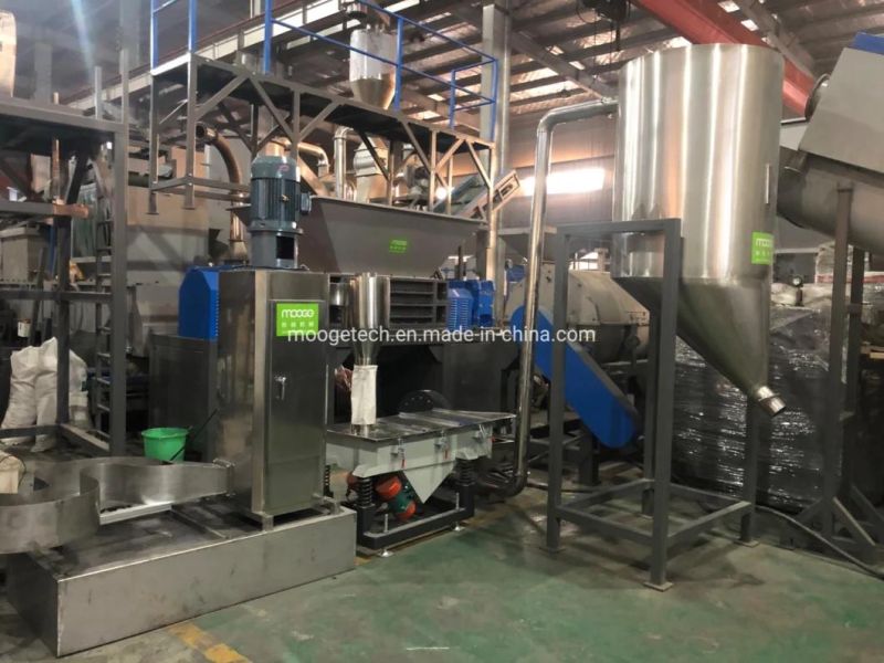 Dirty HDPE LDPE BOPP PE PP Film Recycling Woven Jumbo Bags Flakes Pelletizing Granulating Machine