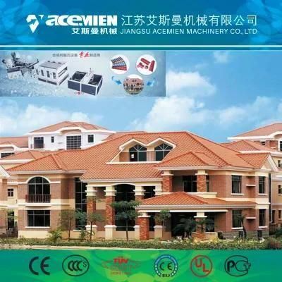 Plastic Glazed PVC Roofing Tile Sheet Making Equipment Extruder Machine