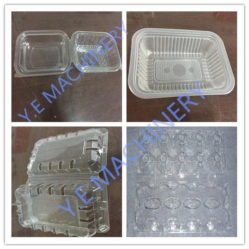 Automatic Plastic Fruit Container Thermoforming Machine with Punching