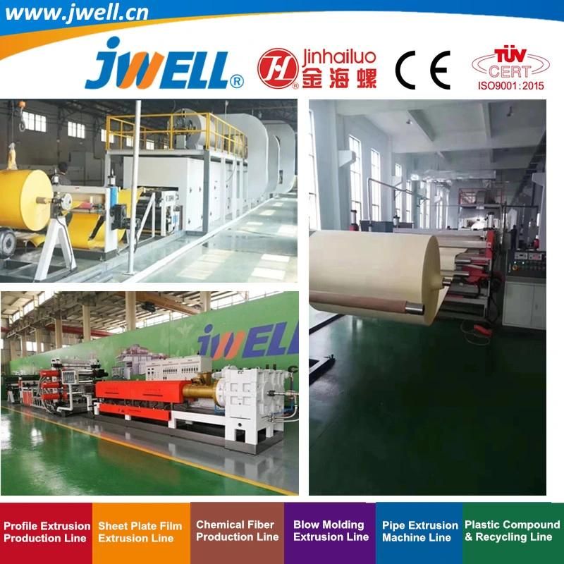 Jwell- XPE Plastic Foaming Sheet Extrusion Line Making Machine Machinery for Automobile Air Conditioning Construction Sports|Shoe and Luggage Floating