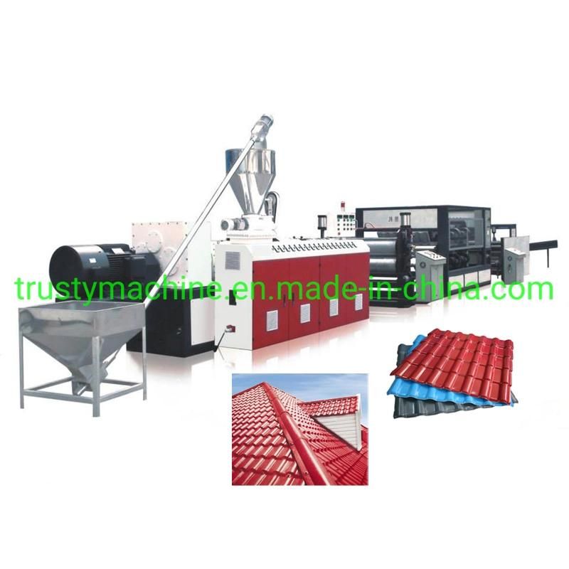 PVC Spanish Roof Sheet Extrusion Machinery