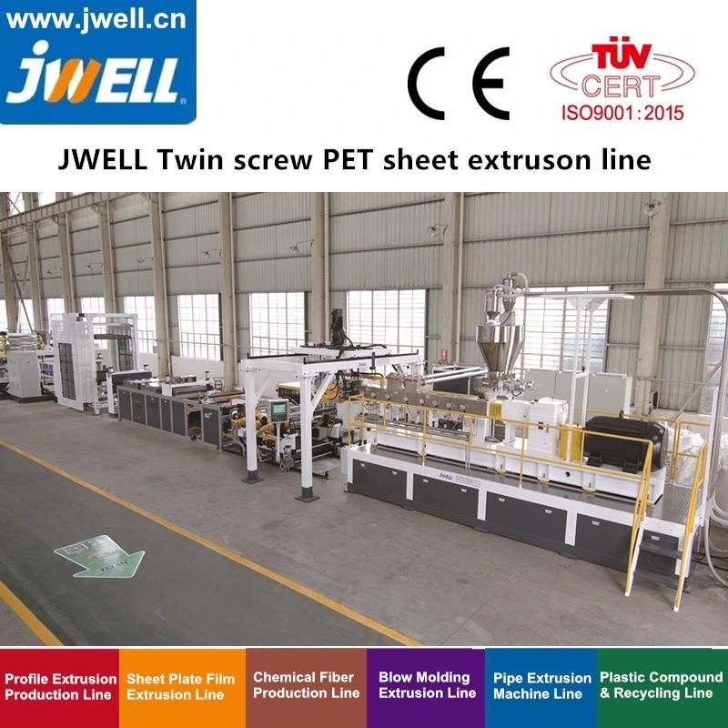 Twin Screw Dryer Free Vented Pet Sheet Extrusion Line