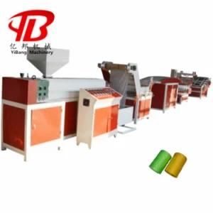 Single Screw Plastic PP Split Film Raffia Rope Extruder Machine