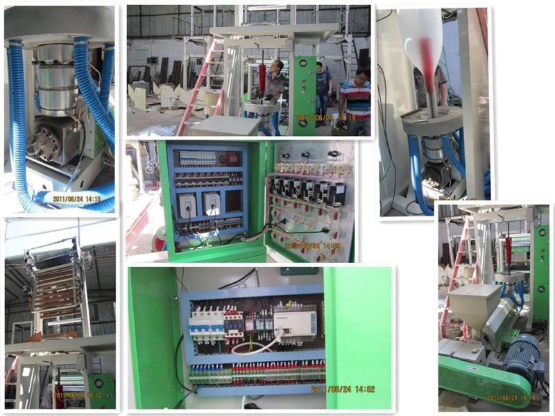 High Speed ABA 3 2 Layer Mini HDPE LDPE PE Blown Film Extruder Agriculture Polyethylene Plastic Film Blowing Machine