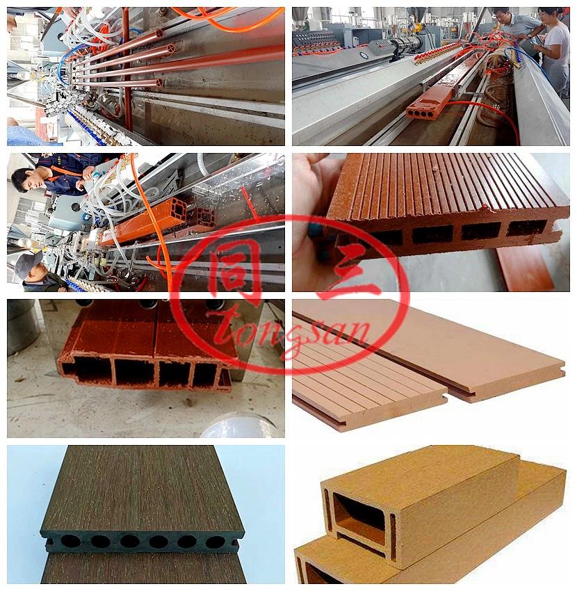 PP/PE PVC WPC Wood Plastic Composite Decking Floor Fence Post Window and Door Panel Frame Profile Making Machine Extruder