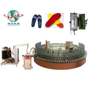 Polyurethane Pneumatic Round Rotary Production Line, Silicone Cushion Automatic Turntable ...