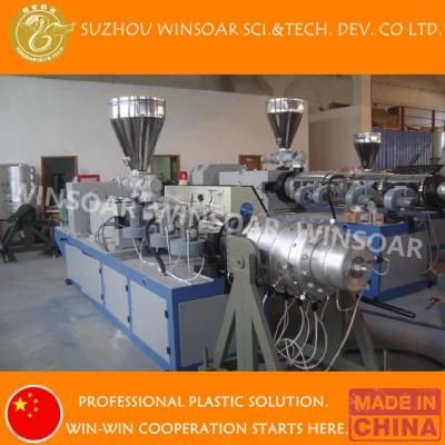 Plastic PE/PVC/PPR/HDPE/LDPE/CPVC/UPVC Pipe/ Tube/ Profile Extruder/ Single Screw/ Conical ...