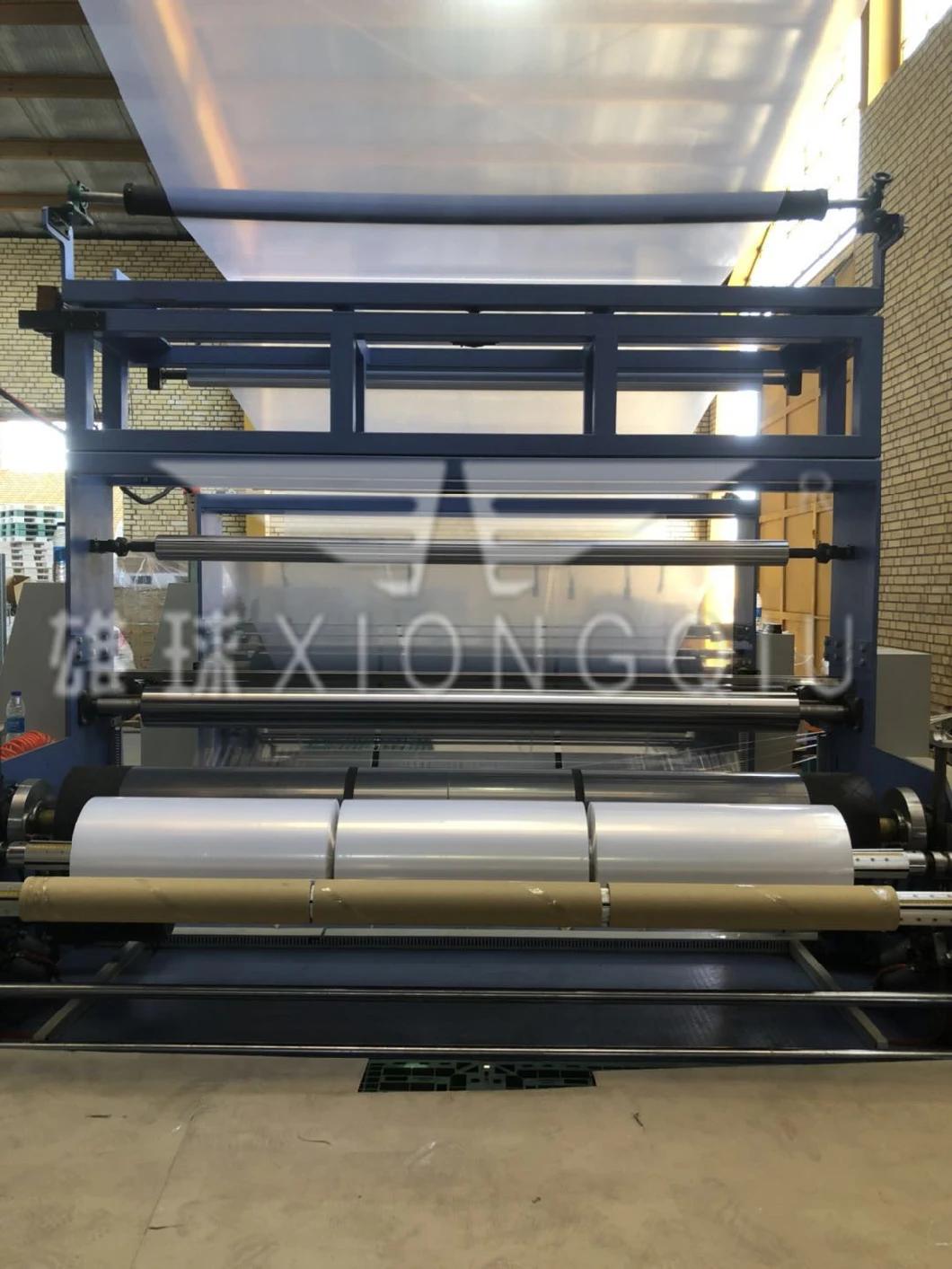 2019 Xiongqiu 2400mm ABC 3 Layers LDPE /HDPE Film Blowing Machine with Rotary Die Head and Back to Back Automatic Winders