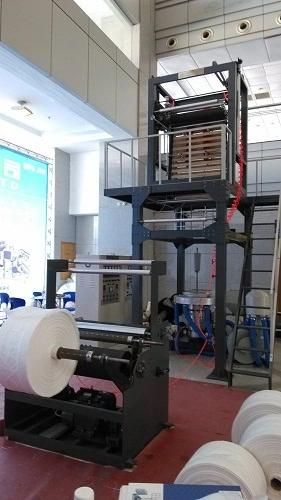 High Speed Double Layer ABA PE Film T Shirt Shopping Bag Film Blowing Machine