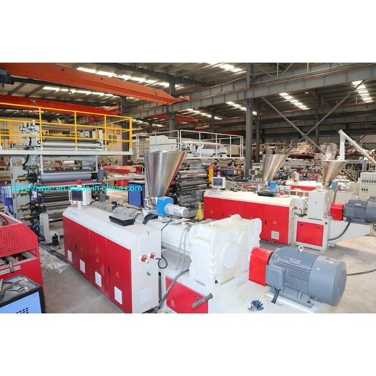 Spc Lvt Flooring Tile Production Extrusion Line Making Machine