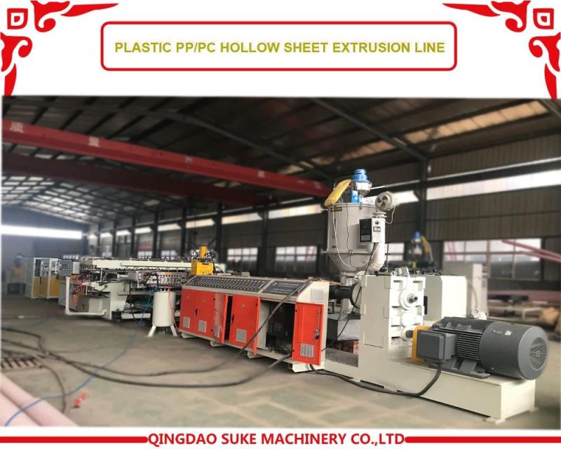 PP/PC Plastic Corrugated Hollow Sheet Making Machine for Plastic Box