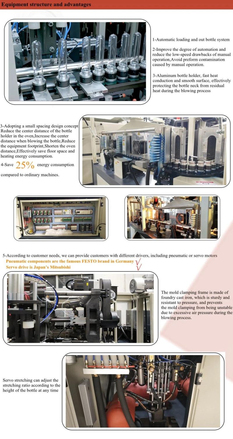 Fully Automatic Loading Handle Oil Bottle Blow Molding Machine