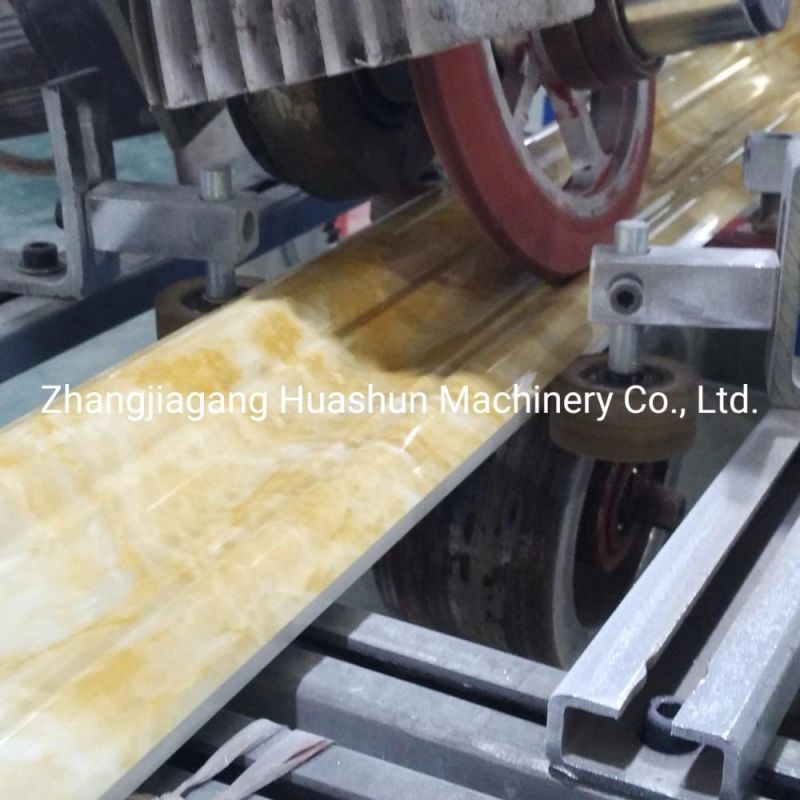 UV Coated PVC Profile Extrusion Line Making Machine with Anti-Scratch Material