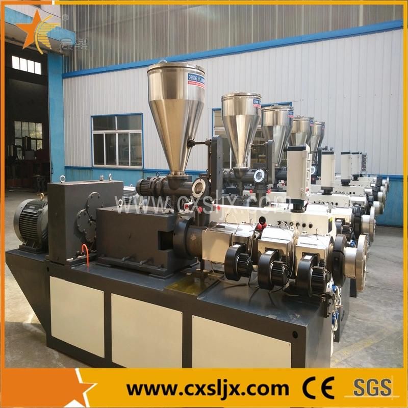 S049 One Extruder Two Pipe PVC Double Pipe Extrusion Line (CXDB-50)