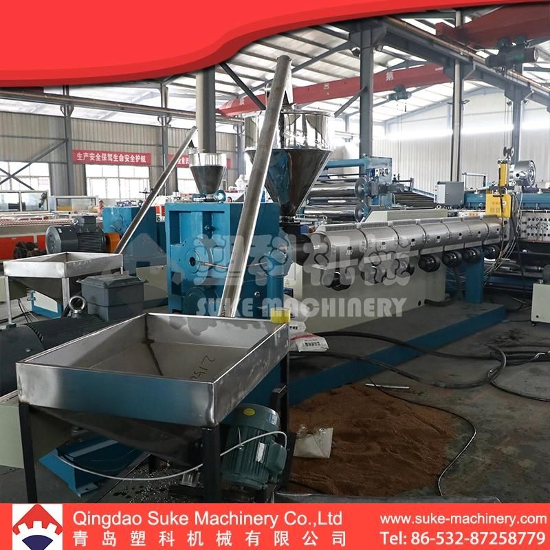 PP Hollow Corrugated Sheet Extrusion Production Plastic Machine Line