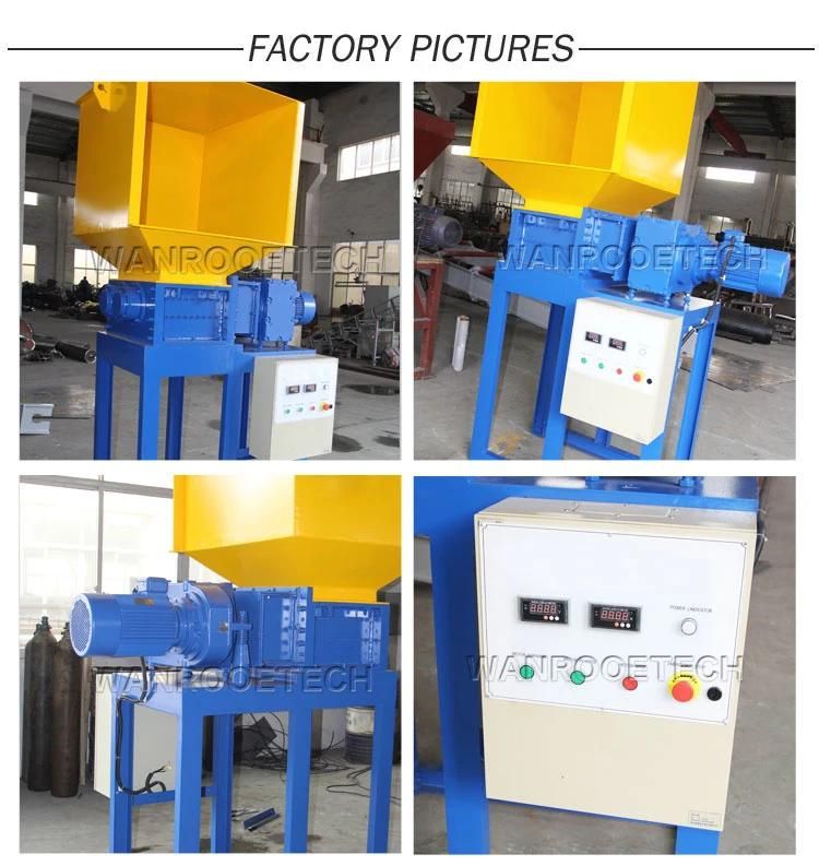 Double Shaft Waste DV/DV/Hard Drive Plastic Metal Paper Wood Fabric Leaf Msw Industry Waste E-Waste Small Mini Shredder Machine