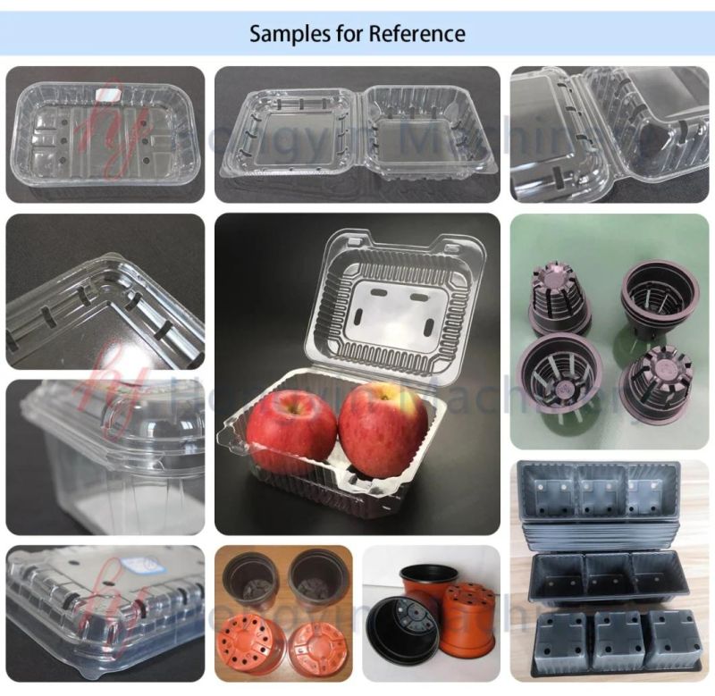 Automatic 4-Station Plastic Fruit Box Making Machine Plastic Thermoforming Machinery